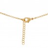 Gold plated initial necklace