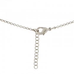 Bronze initial necklace