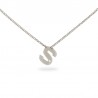 Bronze initial necklace S
